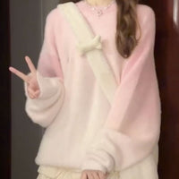 レディース韓国風グラデーションセーター