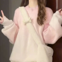 Maglione sfumato stile coreano da donna