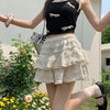 Women's Korean Style Ruffled Layered Skirt