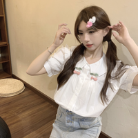 Women's Lolita Doll Collar Ruffled Shirt