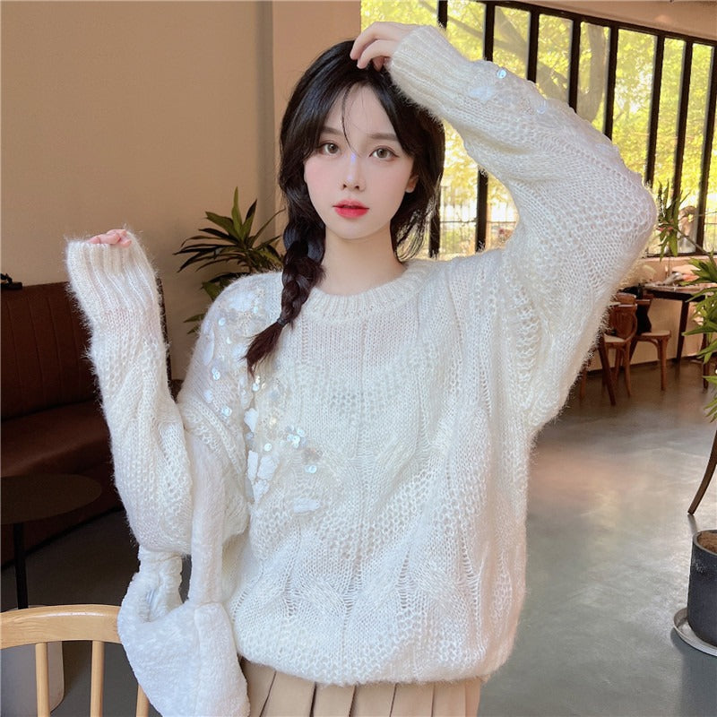 Women's Korean Style Crochet Sweater