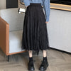 Women's Korean Style Pleated Mesh Skirt