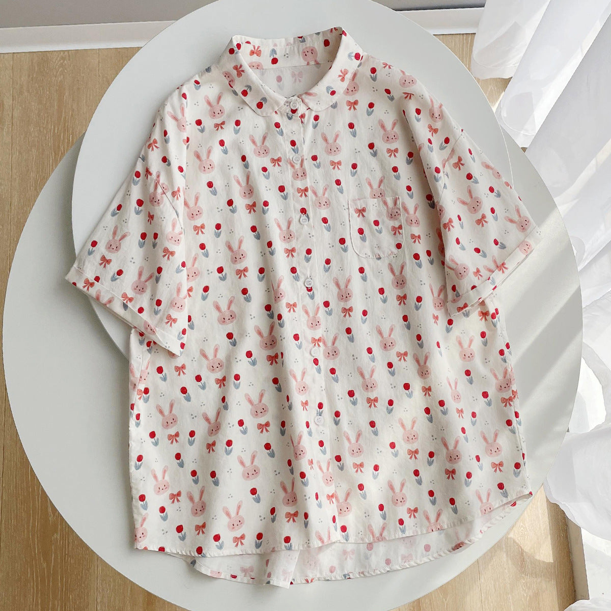 Women's Kawaii Rabbit Printed Shirt