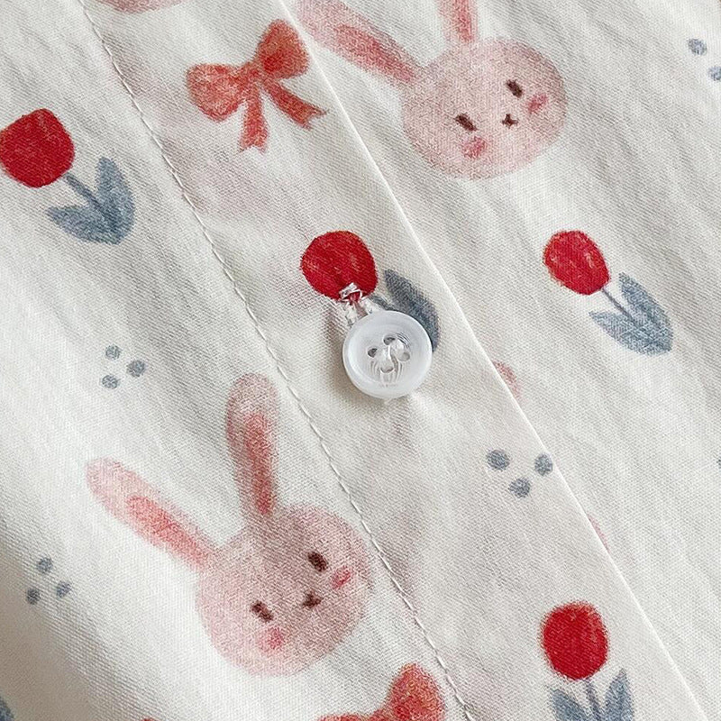 Women's Kawaii Rabbit Printed Shirt