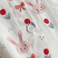 Camicia stampata con coniglio Kawaii da donna