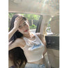 Women's Korean Style Letter Embroidered Tank Top