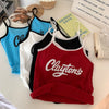 Women's Kawaii Letter Printed Double Color Tank Top