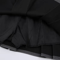 Falda plisada de estilo coreano para mujer con cinturón