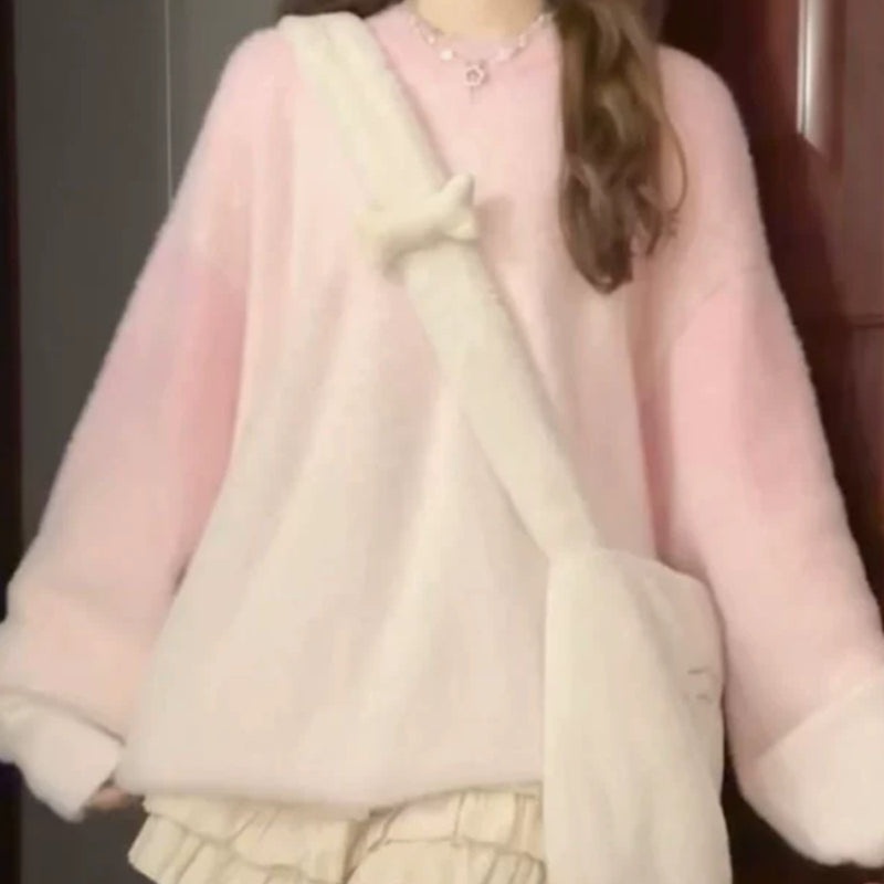 Women's Korean Style Gradient Sweater