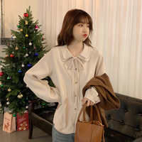Women's Kawaii Solid Color Strappy Shirt
