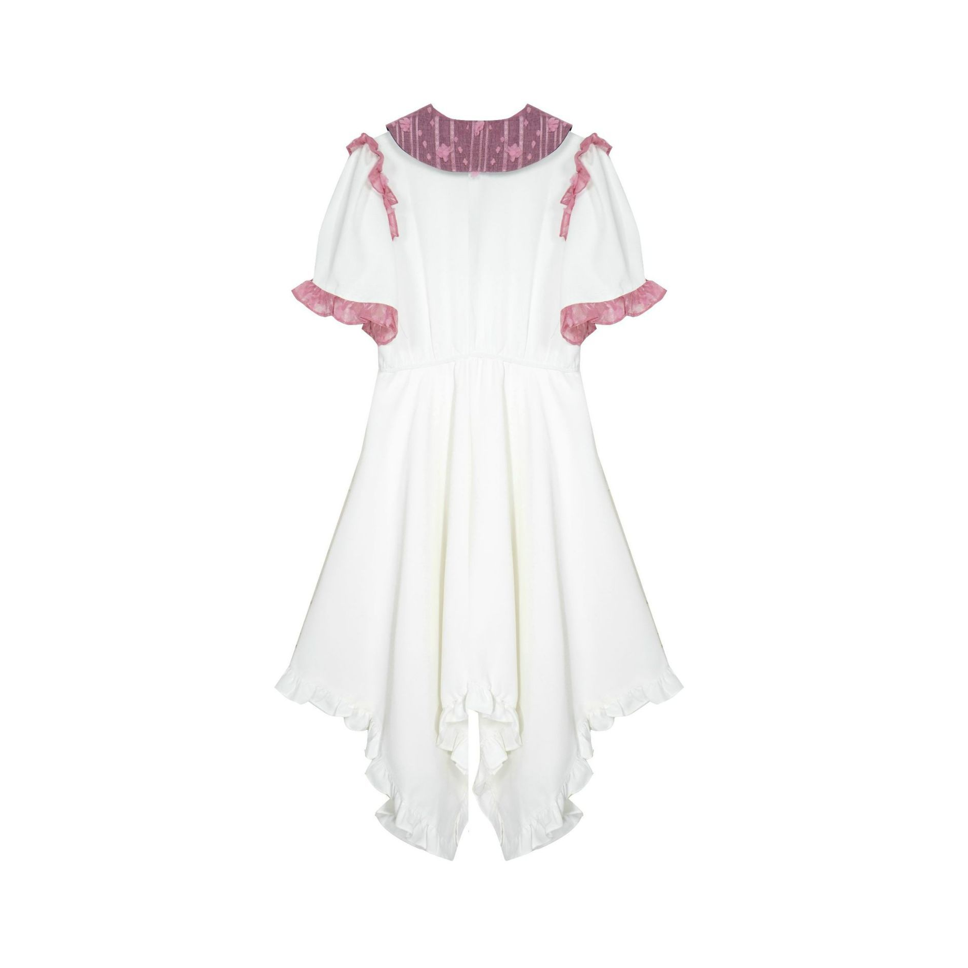 Women's Lolita Irregular Doll Collar Ruffled Dress