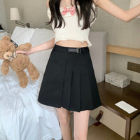 Women's Korean Fashion JK High-waisted Pleated Skirt