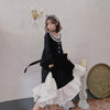 Lolita Floral Long Sleeved Dress - Kawaiifashion