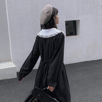 Винтажное черное маленькое платье - Kawaiifashion