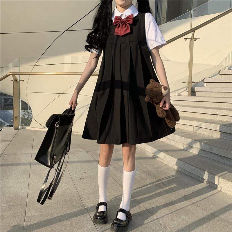 Harajuku High-waist Loosed Dress-Kawaiifashion