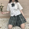 Harajuku High-waist Plaid Skirt-Kawaiifashion