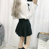 High-waisted A-line Pleated Skirt - Kawaiifashion