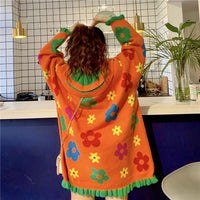 Robe tricotée à volants Kawaii-Kawaiifashion