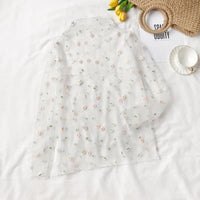 Camicia trasparente ricamata fiore Lolita - Kawaiifashion