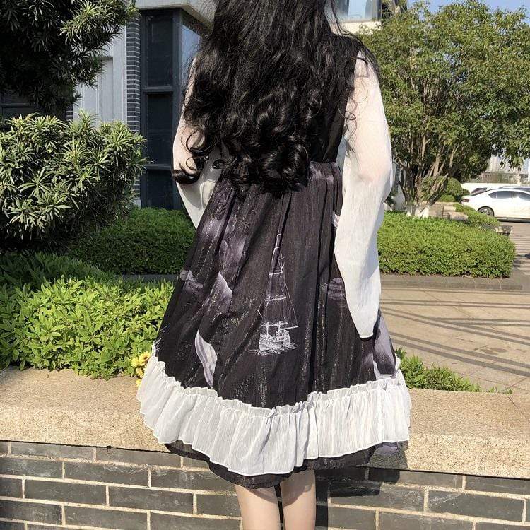 Vestido Falbala de Encaje Lolita-Kawaiifashion