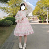 Lolita Lace Ruffles Dress With Bowknot-Kawaiifashion