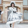Lolita Lace Ruffles Front Bowknot Dress-Kawaiifashion