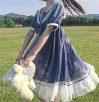 Vestido Falbala multicapa Lolita-Kawaiifashion