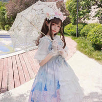 Lolita Pleated Slip Dress - Kawaiifashion