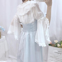 Lolita Flare Sleeved Ruffles Lace Shirts & Stars Dresses - Kawaiifashion