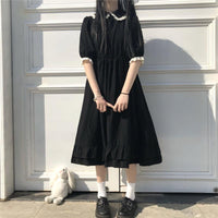 Harajuku Falbala Lace Ruffles Dress-Kawaiifashion
