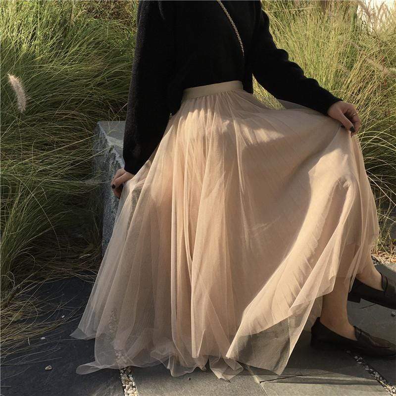 Kwaii Multi-layer Irregular Skirt-Kawaiifashion