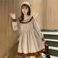 Lolita-Rüschen-Kleid mit Puffärmeln – Kawaii-Mode