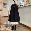 Vintage Two-layered A-line Skirt-Kawaiifashion