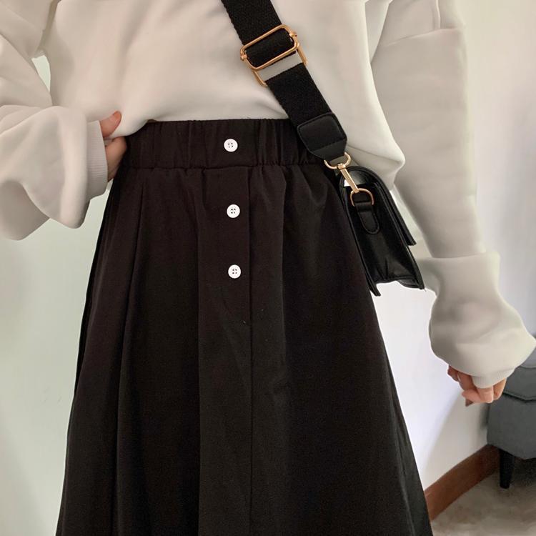 Vintage Two-layered A-line Skirt-Kawaiifashion
