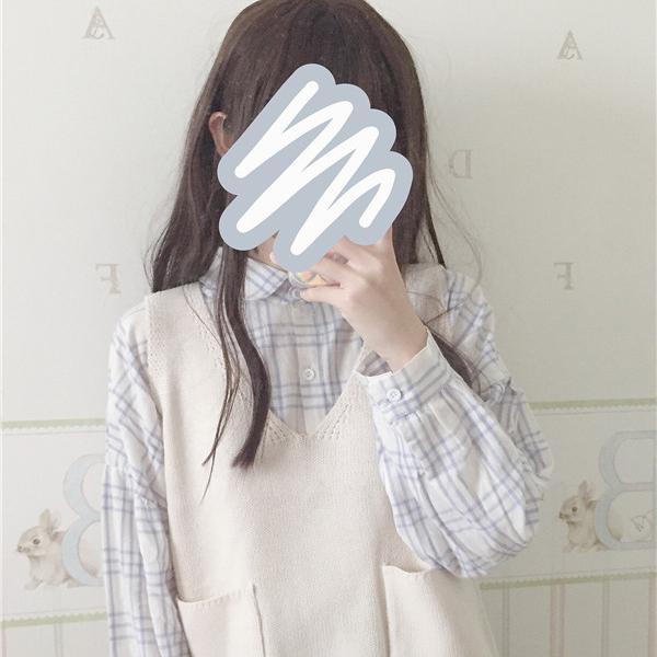 Women's Harajuku V-neck Kintted Waistcoats With Pocket-Kawaiifashion