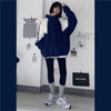 Kawaiifashion One Size Women's Korean Fashion Contrast Color Loose Coats