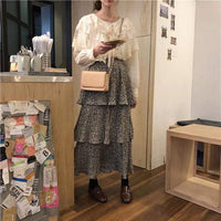 Kawaiifashion Faldas multicapa de moda coreana para mujer de talla única