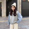 Kawaiifashion One Size Women's Korean Fashion Sweaters Splicing Denim Jackets