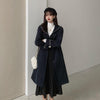 Kawaiifashion One Size Women's Vintage Sailor Collar Long Coats With Horn Buttons 