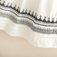 Kawaiifashion One Size Women's Vintage Striped Hem A-line Skirts