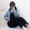 Kawaiifashion One Size Womnen's Vintage Contrast Color Plaid Shirts