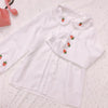 Strawberry Lace Chiffon Shirt - Kawaiifashion