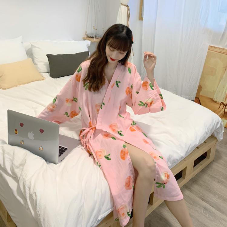 Damen-Pyjama mit Cartoon-Aufdruck, Schnürung und V-Ausschnitt – Kawaiifashion