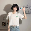 Women's Casual Ring Cherry Printed T-shirts-Kawaiifashion