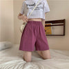 Women's Casual Solid Color Shorts-Kawaiifashion