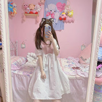 Women's Cute Contrast Color A-line Dresses-Kawaiifashion