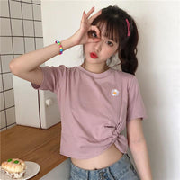 Women's Cute Kink Daisy Printed Shirts-Kawaiifashion