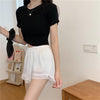 Women's Cute Solid Color Loosed Shorts-Kawaiifashion