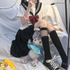Women's Harajuku Lace Grid Mid-calf Length Socks-Kawaiifashion