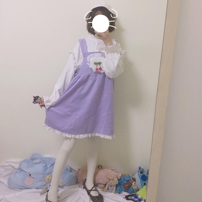 Women's Harajuku Mid-length Dresses-Kawaiifashion
